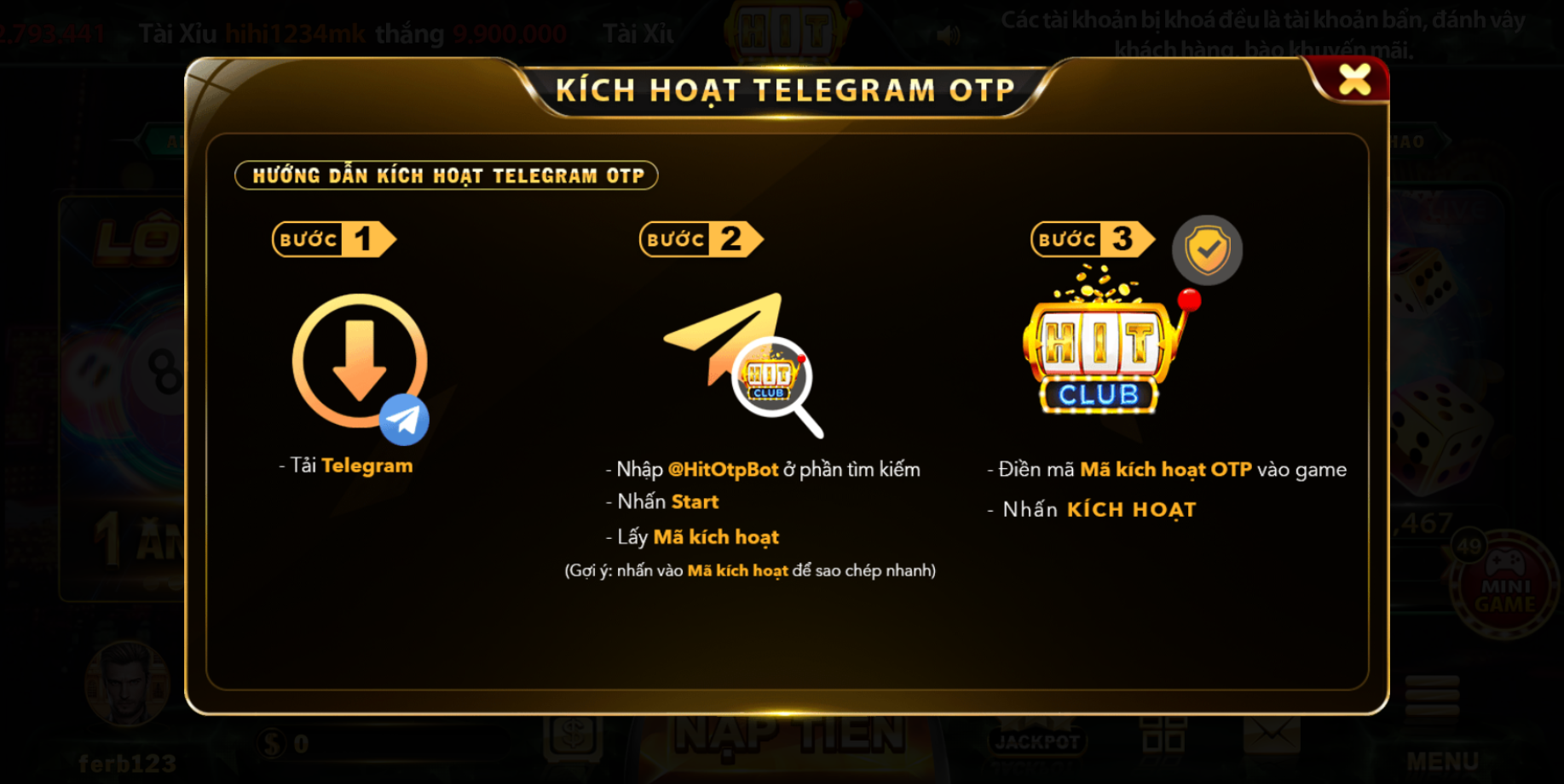 Hệ thống bảo mật an toàn HitClub