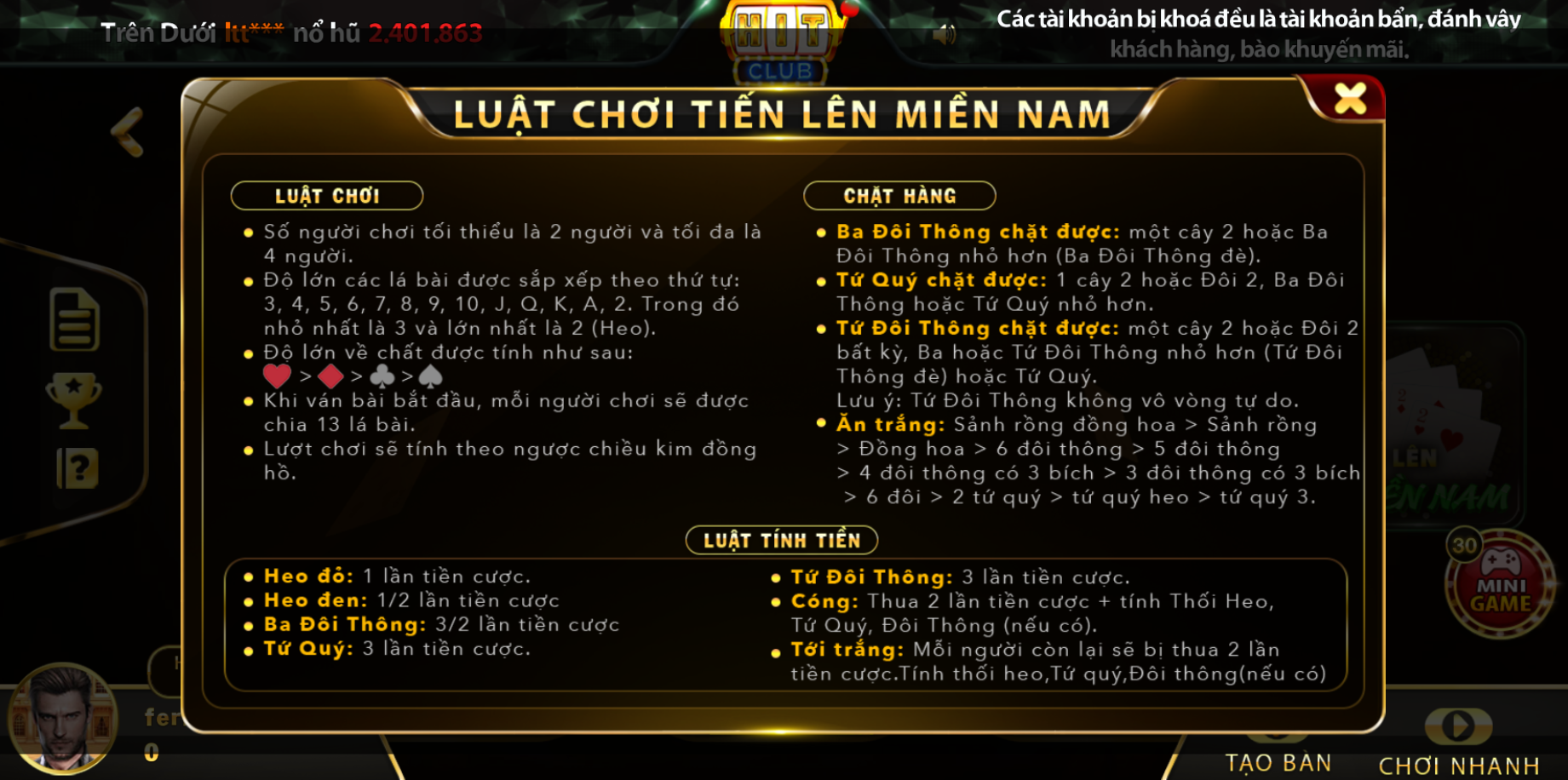 Cách chơi bài Tiến lên miền Nam cơ bản